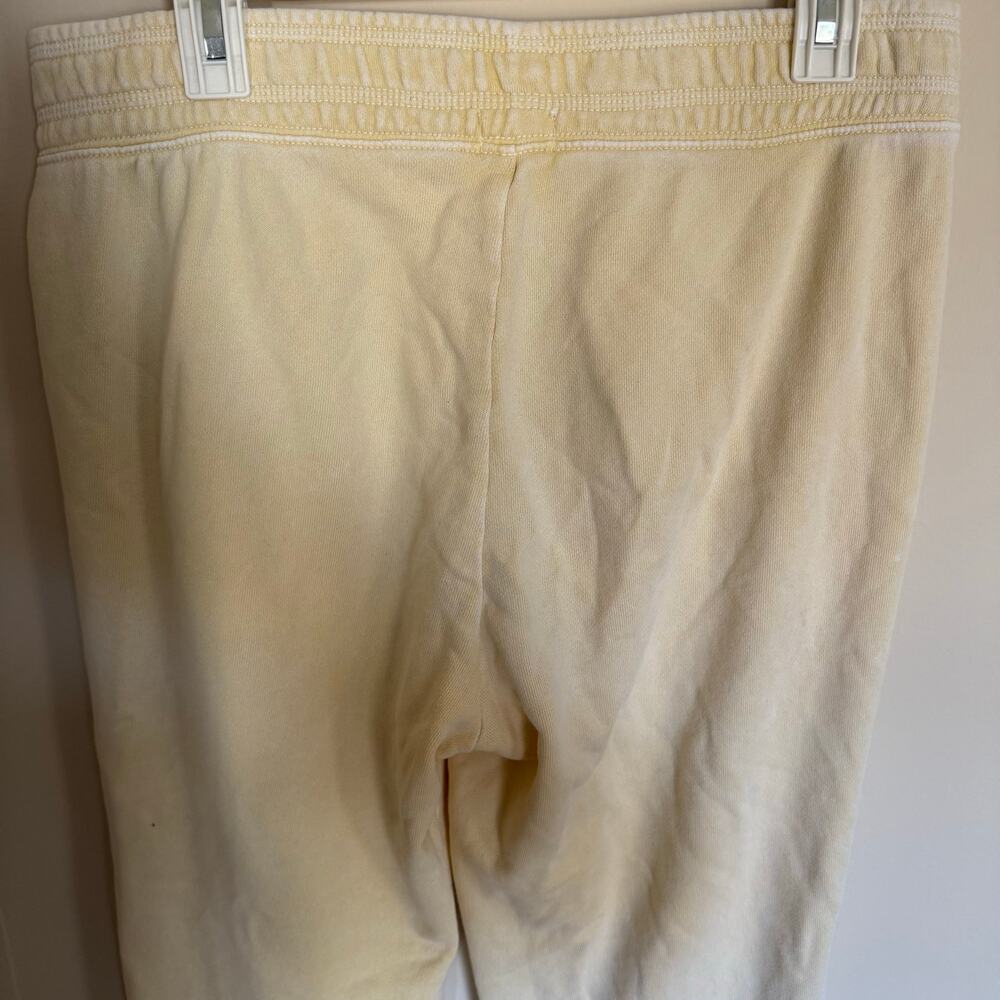 Aerie Faded Butter Yellow Loungewear Casual Big Chill Joggers-Missing Drawstring - Picture 8 of 8